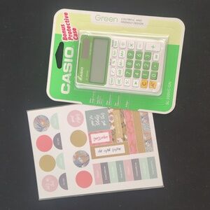 BACK TO SCHOOL Casio Calculator & Pen+Gear Sticker Set